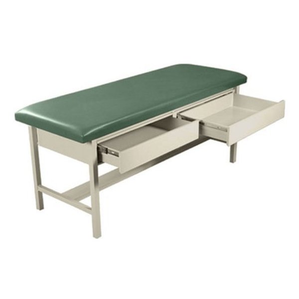 Umf Medical H-Brace Treatment Table w/ Two Drawers, River Rock 5585-RR